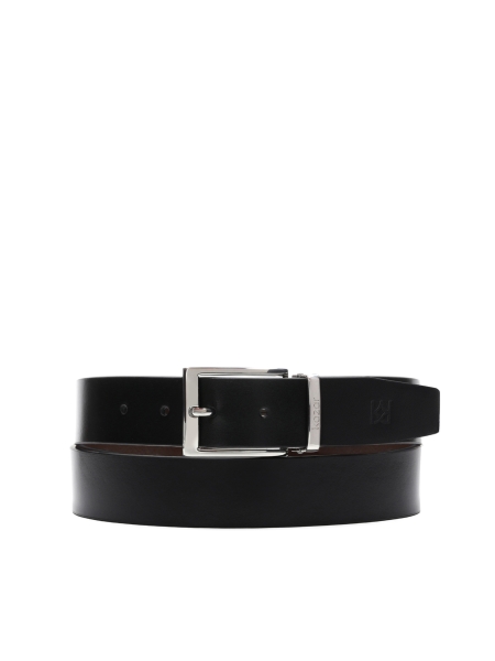 Men's black and brown reversible belt THEODORIC
