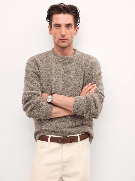 Minimalistyczny zegarek z brązowym paskiem HERITAGE ELEGANCE