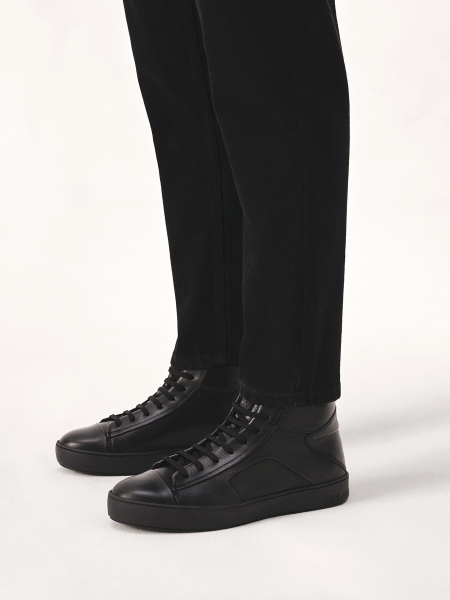 Skórzane sneakersy za kostkę LEONID