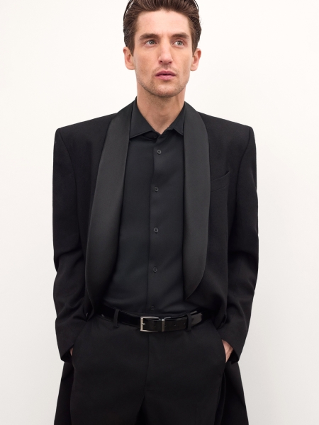 Wizytowy dwustronny pasek ze skóry LAZARUSS