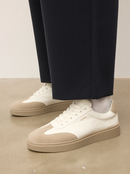 Sneakersy męskie z zamszu i skóry naturalnej KS ETIENNE