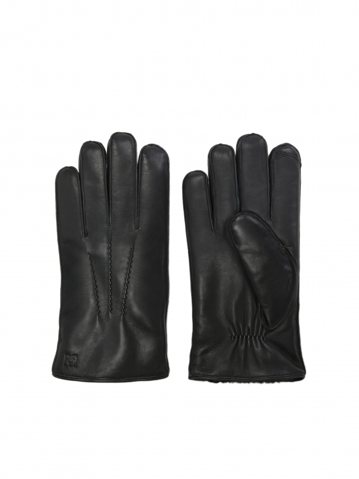 Men's black gloves INVIDO